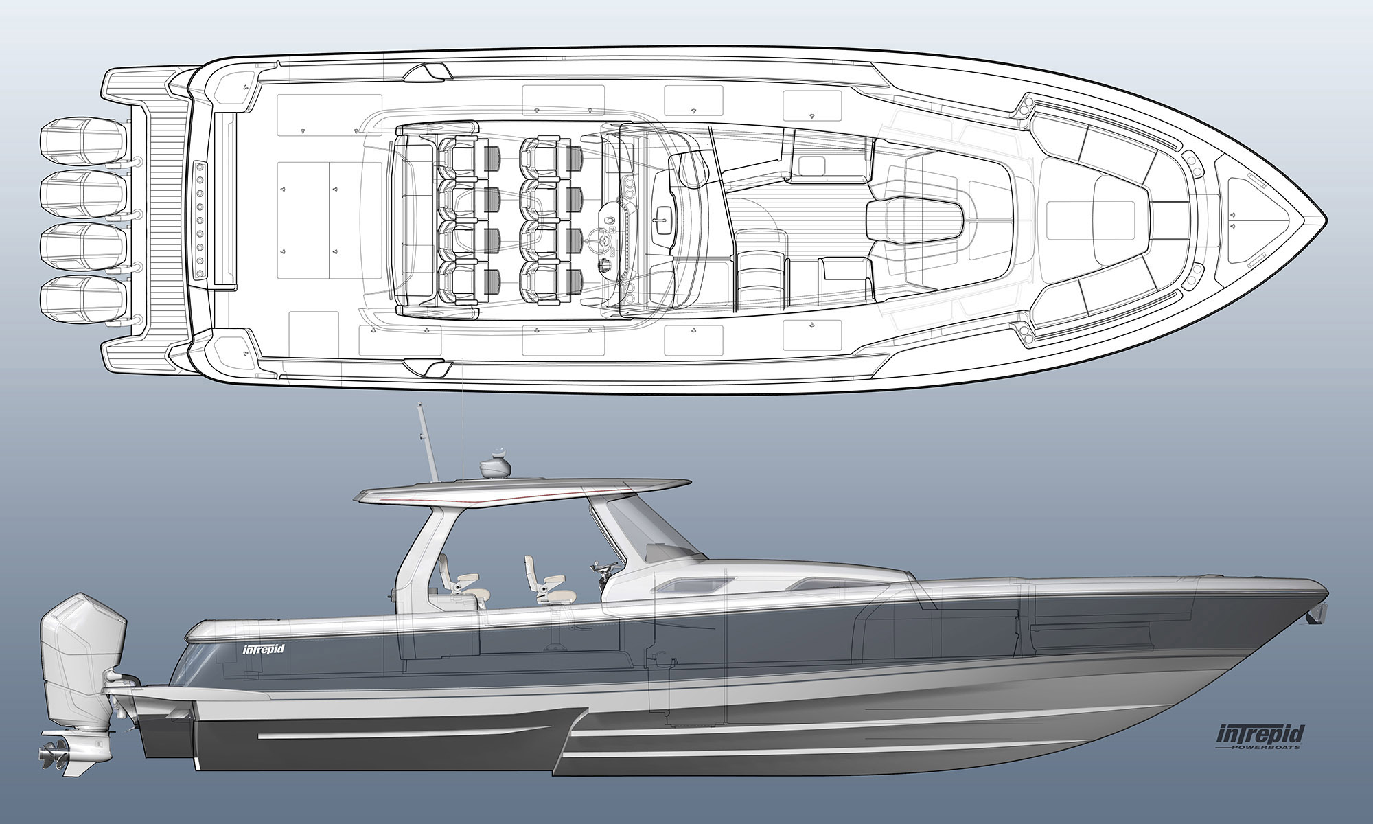 Intrepid Powerboats 51 Panacea by Carr Design