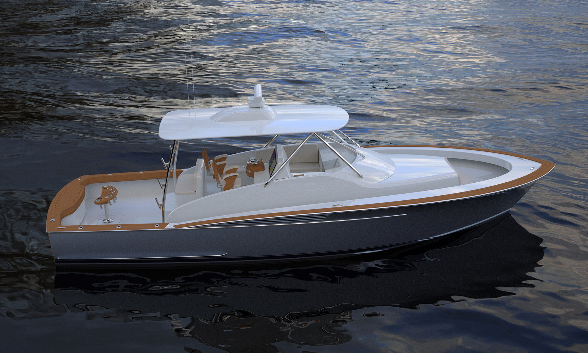 Custom 40' Sportfish - 3D Model Rev & Viz